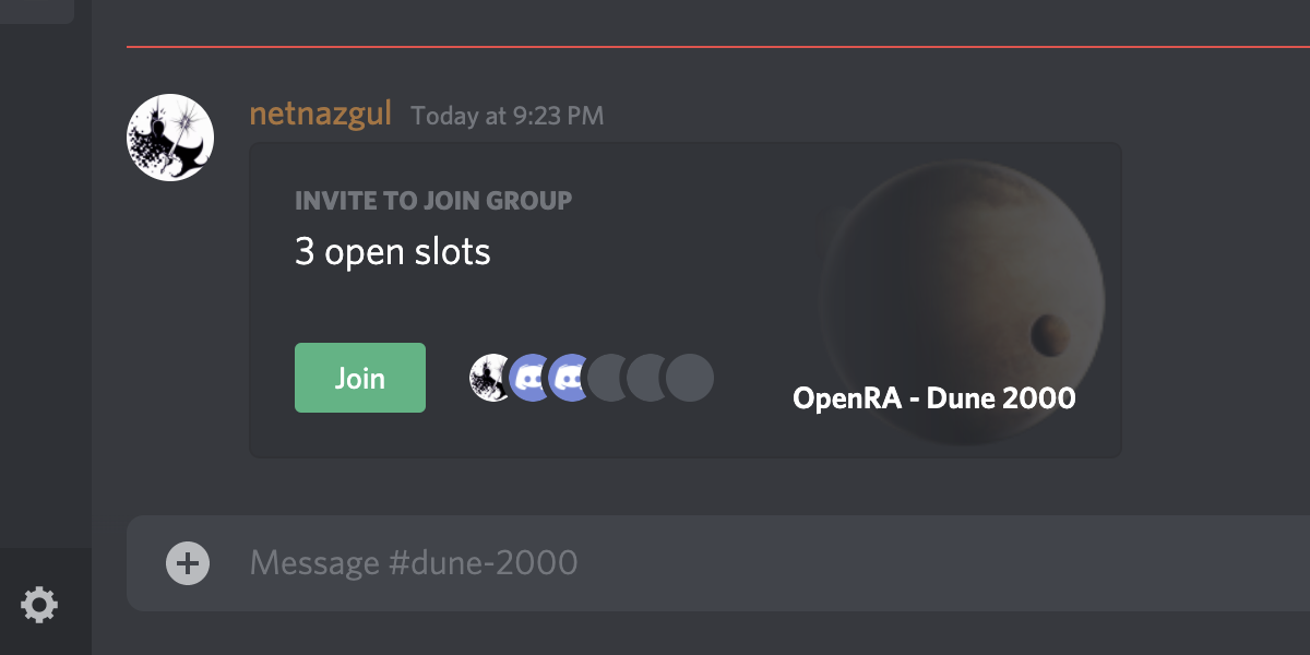 Players who use Discord can now share their status and post game invites